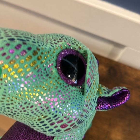 Beanie Boo Cinder dragon TY purple green - Picture 7 of 9